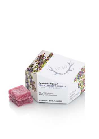 Huckleberry Hybrid Enhanced Gummies 100mg