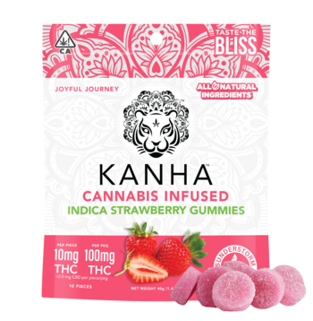 KANHA | Strawberry | Indica | 100mg THC | 10-pack